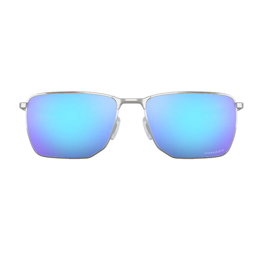 Oakley Ejector Sunglasses - Satin Chrome/Prizm Sapphire