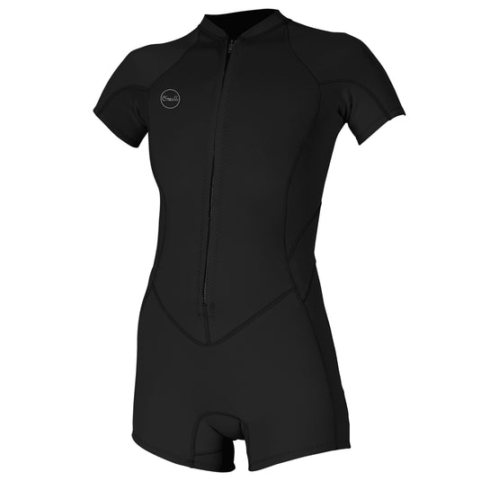 O'Neill Women's Bahia 2/1 Short Sleeve Front Zip Spring Wetsuit