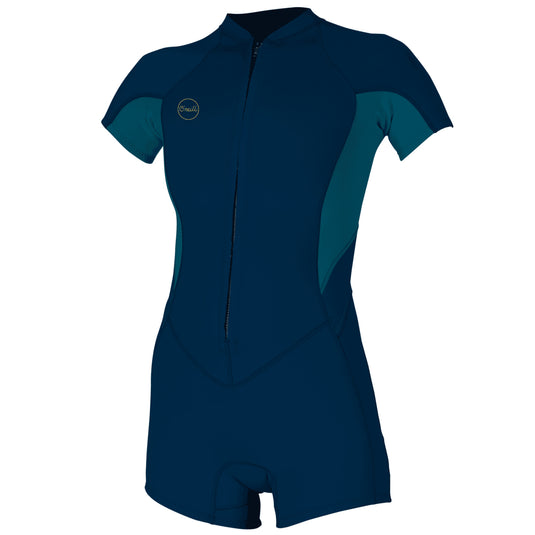 O'Neill Women's Bahia 2/1 Short Sleeve Front Zip Spring Wetsuit