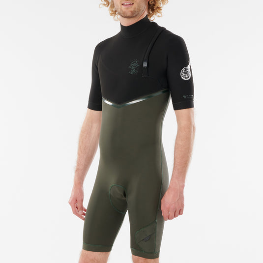 Rip Curl E-Bomb Pro 2/2 Short Sleeve Zip Free Spring Wetsuit