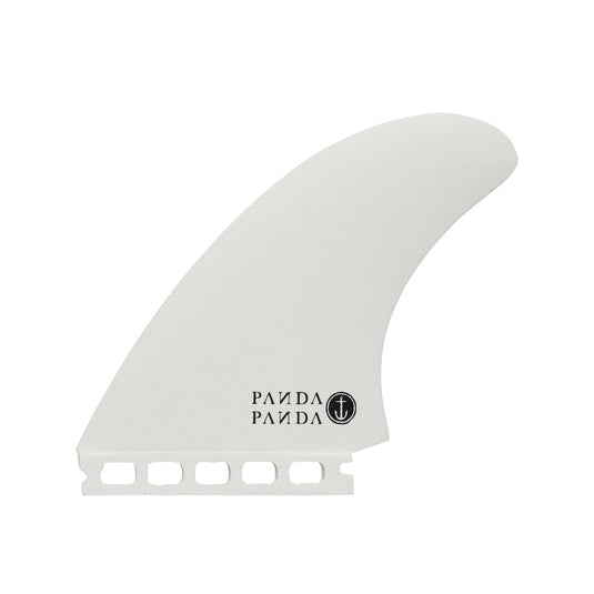 Captain Fin Co. Panda Futures Compatible Twin + 1 Fin Set - White/Pink