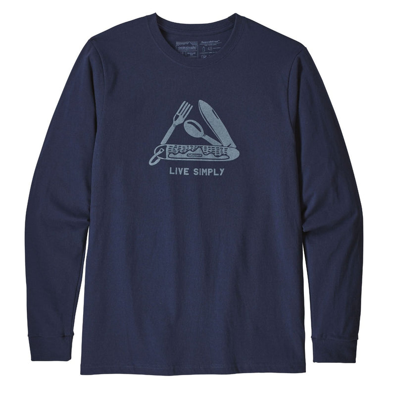 Load image into Gallery viewer, Patagonia Simply Pocketknife Long Sleeve T-Shirt - Classic Navy
