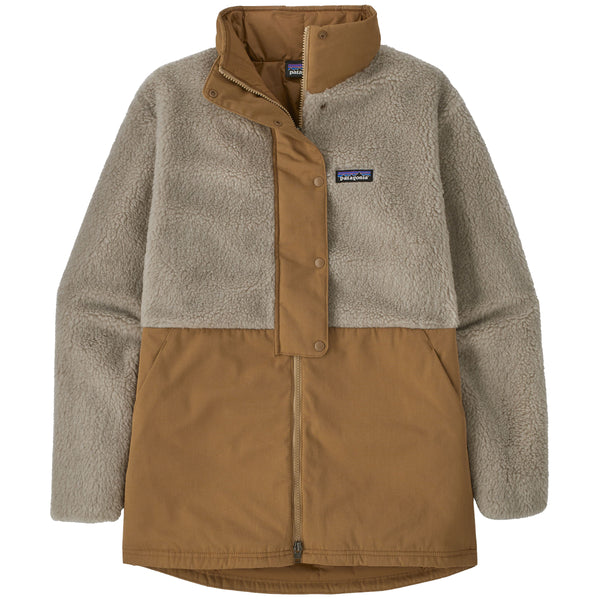 unionini fleece coat brown-