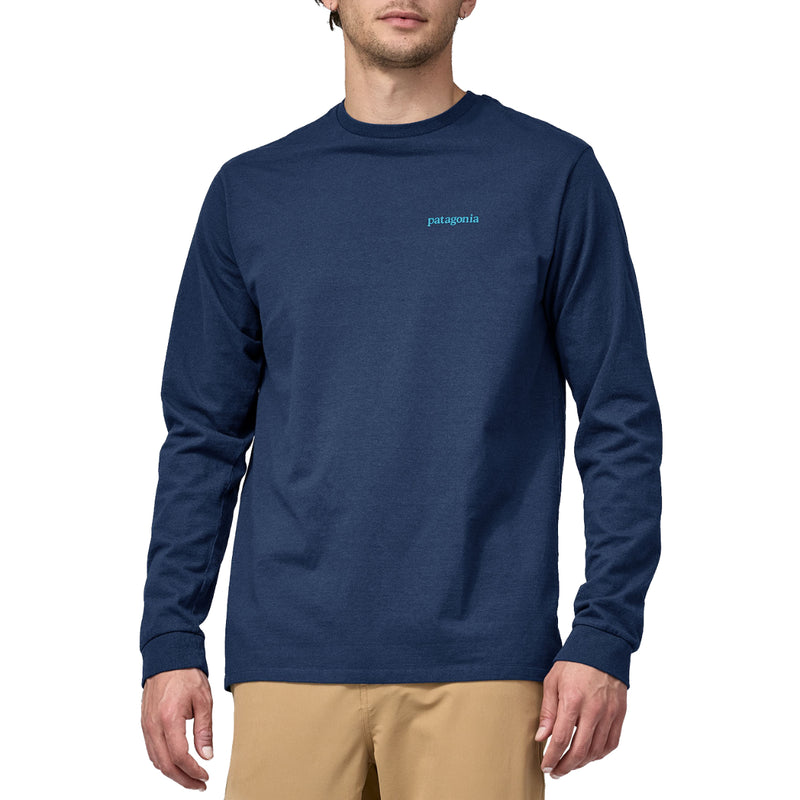 Load image into Gallery viewer, Patagonia Line Logo Ridge Long Sleeve Responsibili-Tee T-Shirt - Lagom Blue
