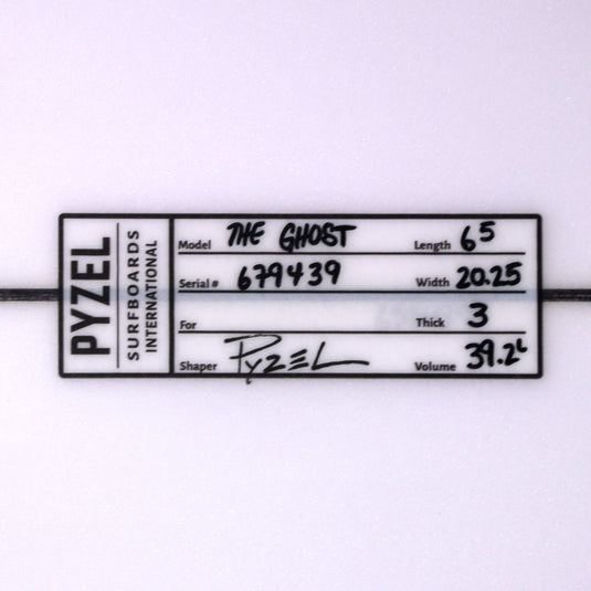 Pyzel The Ghost 6'5 x 20 ¼ x 3 Surfboard