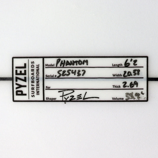 Pyzel Phantom 6'2 x 20 ⅜ x 2 11/16 Surfboard • DAMAGED