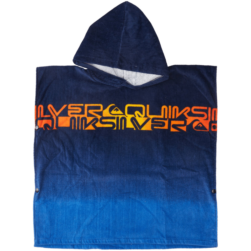 Load image into Gallery viewer, Quiksilver Youth Hooded Beach Towel Poncho - Nautical Blue
