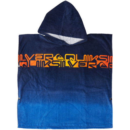 Quiksilver Youth Hooded Beach Towel Poncho - Nautical Blue