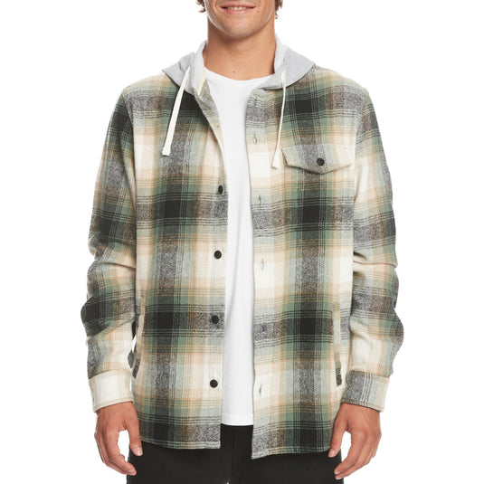 Quiksilver Kinloss Long Sleeve Hooded Flannel Shirt