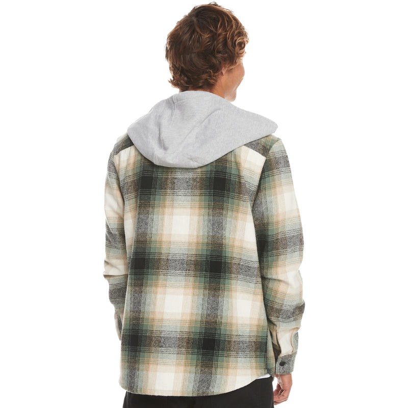 Load image into Gallery viewer, Quiksilver Kinloss Long Sleeve Hooded Flannel Shirt
