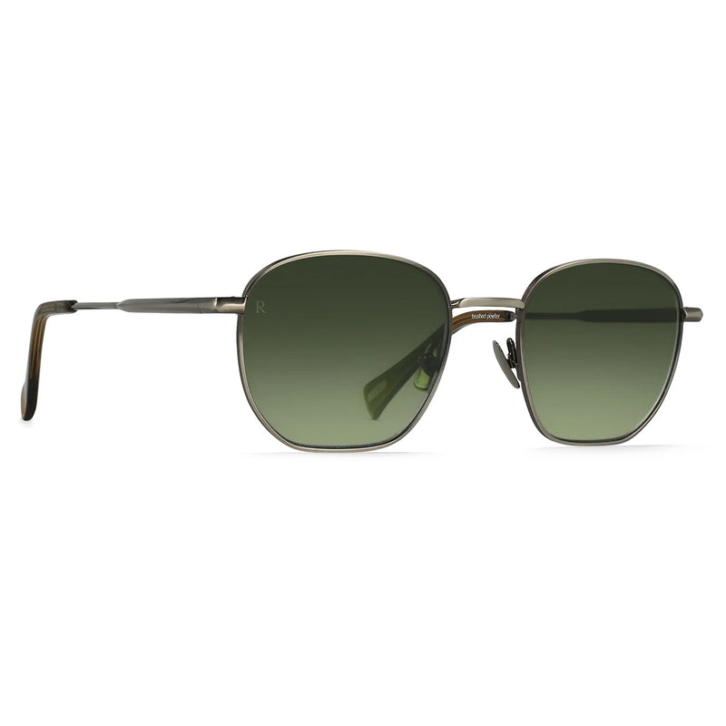 Load image into Gallery viewer, RAEN Alameda Sunglasses - Brushed Pewter/Kelp/Bottle Green
