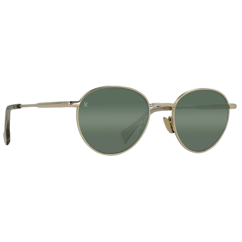 Load image into Gallery viewer, RAEN Women&#39;s Andreas Sunglasses - Gold Haze/Green Mirror G15
