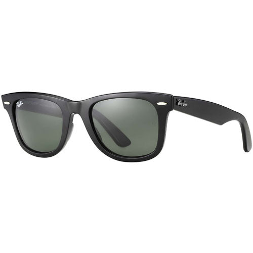 Ray-Ban Original Wayfarer Classic Polarized Sunglasses - Black/Crystal Green