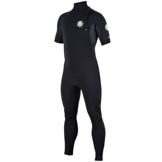 Rip Curl E-Bomb 2mm Short Sleeve Zip Free Wetsuit - Black