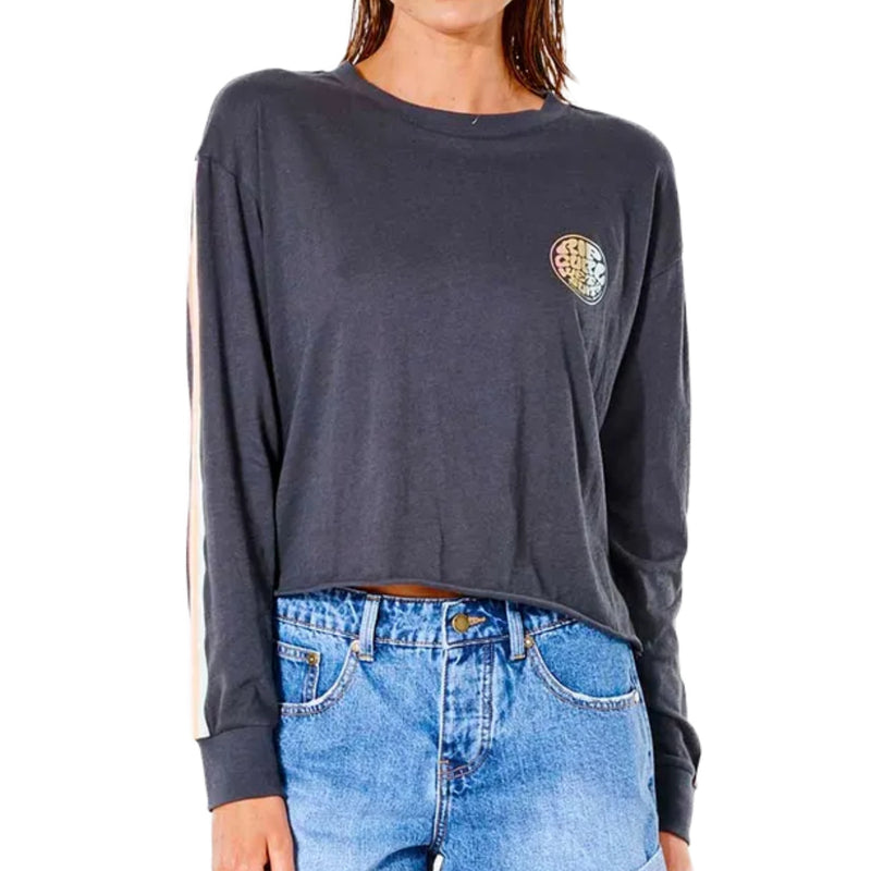 Load image into Gallery viewer, Rip Curl Women&#39;s Wettie Crop Long Sleeve T-Shirt
