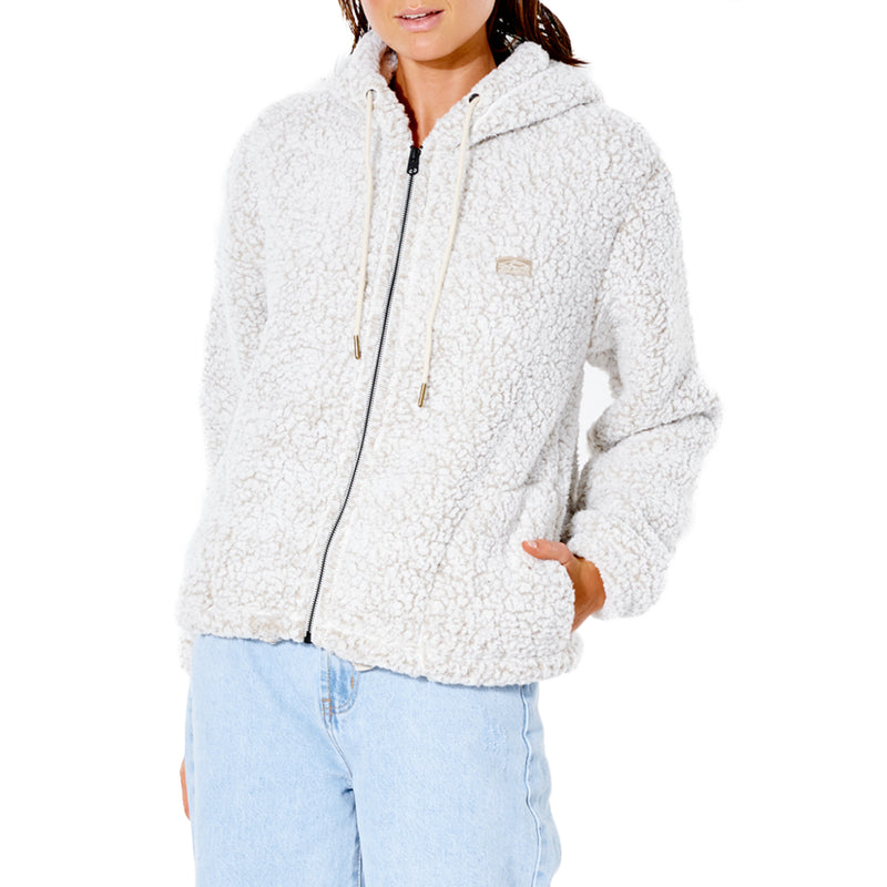 Load image into Gallery viewer, Rip Curl Women&#39;s Dark N Stormy Fleece Zip Thru Hoodie
