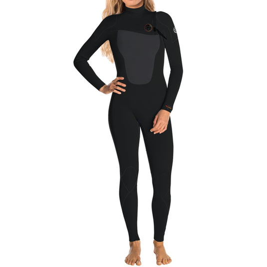 Rip Curl Women's Flashbomb E7 HeatSeeker 4/3 Zip Free Wetsuit