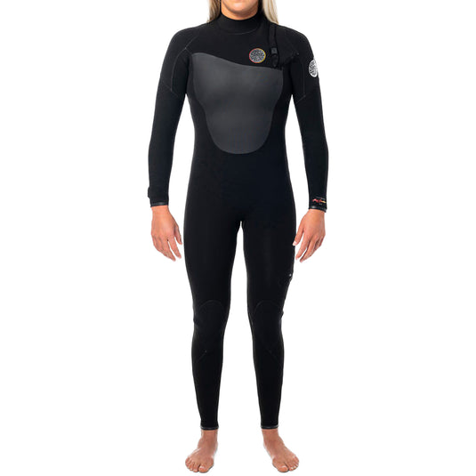 Rip Curl Women's Flashbomb E7 HeatSeeker 4/3 Zip Free Wetsuit