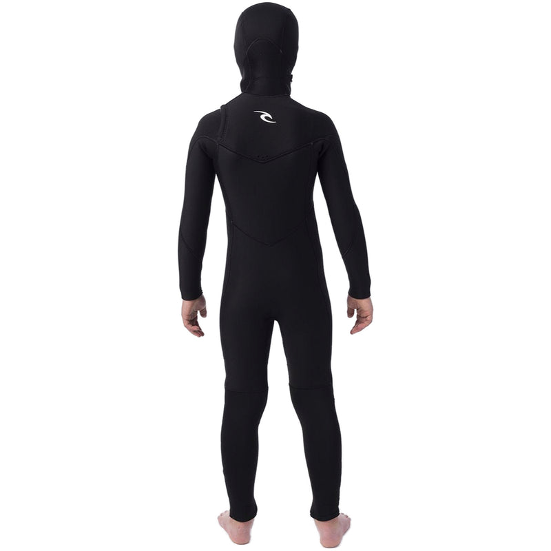 Load image into Gallery viewer, Rip Curl Youth Dawn Patrol 5/4 Hooded Chest Zip Wetsuit
