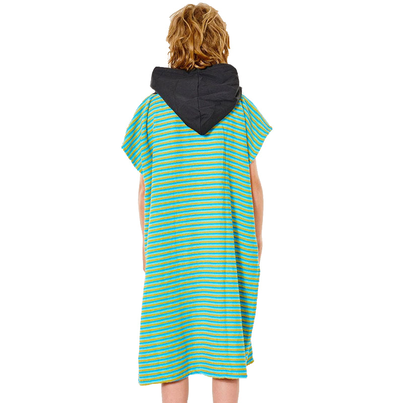 Load image into Gallery viewer, Rip Curl Youth Surf Sock Hooded Towel Changing Poncho - Blue
