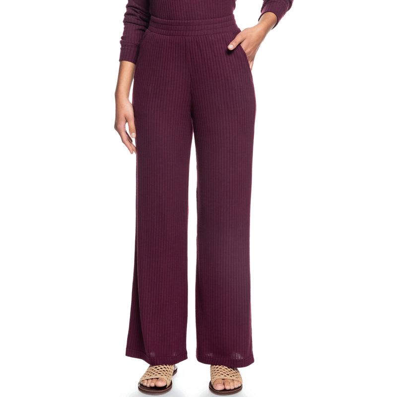 Load image into Gallery viewer, Roxy Women&#39;s Comfy Place Cozy Ribbed Pants
