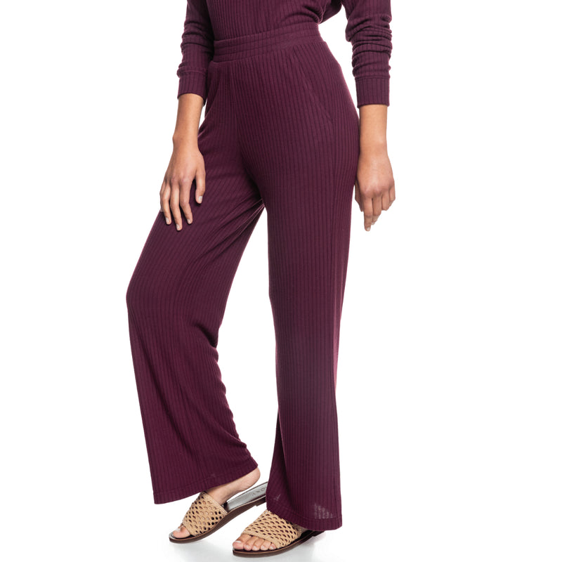 Load image into Gallery viewer, Roxy Women&#39;s Comfy Place Cozy Ribbed Pants
