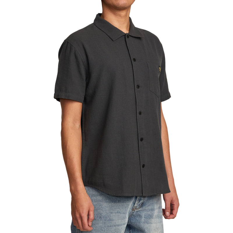 Load image into Gallery viewer, RVCA Day Shift Short Sleeve Button Down Shirt
