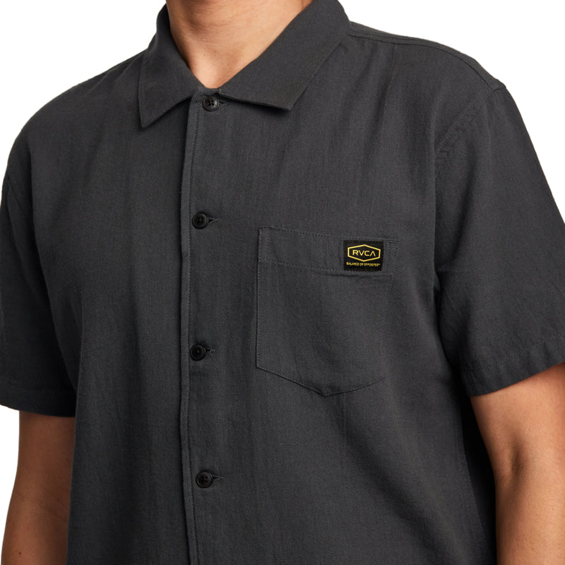 Load image into Gallery viewer, RVCA Day Shift Short Sleeve Button Down Shirt
