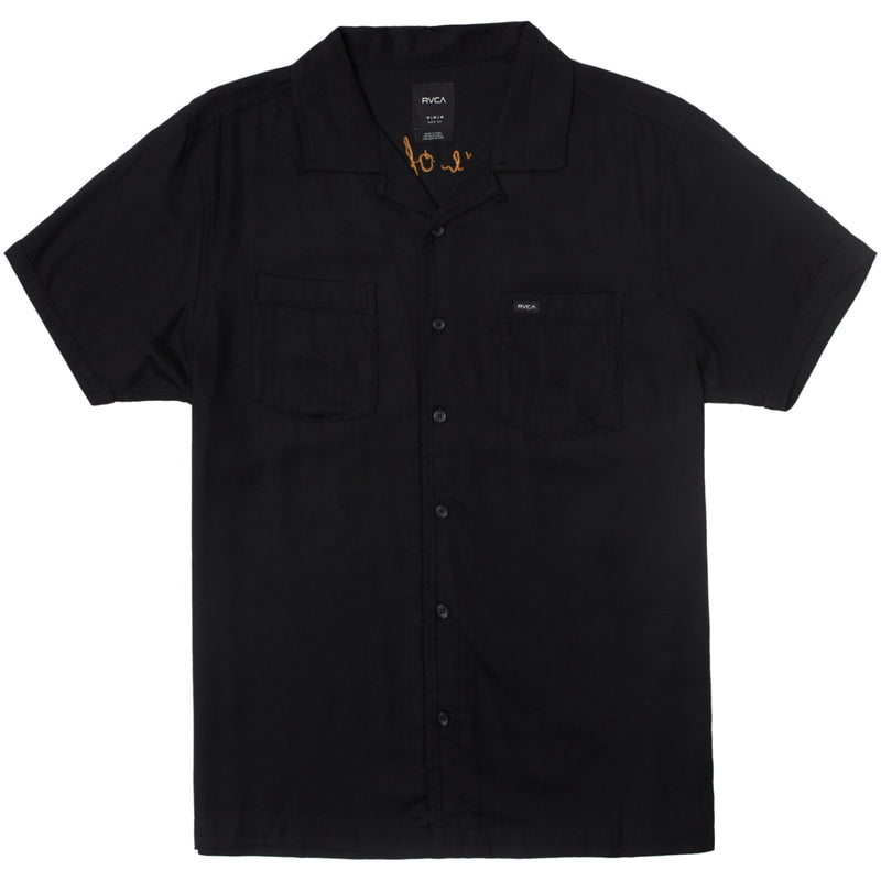 Load image into Gallery viewer, RVCA Neon Dragon Club Short Sleeve Button-Up Shirt
