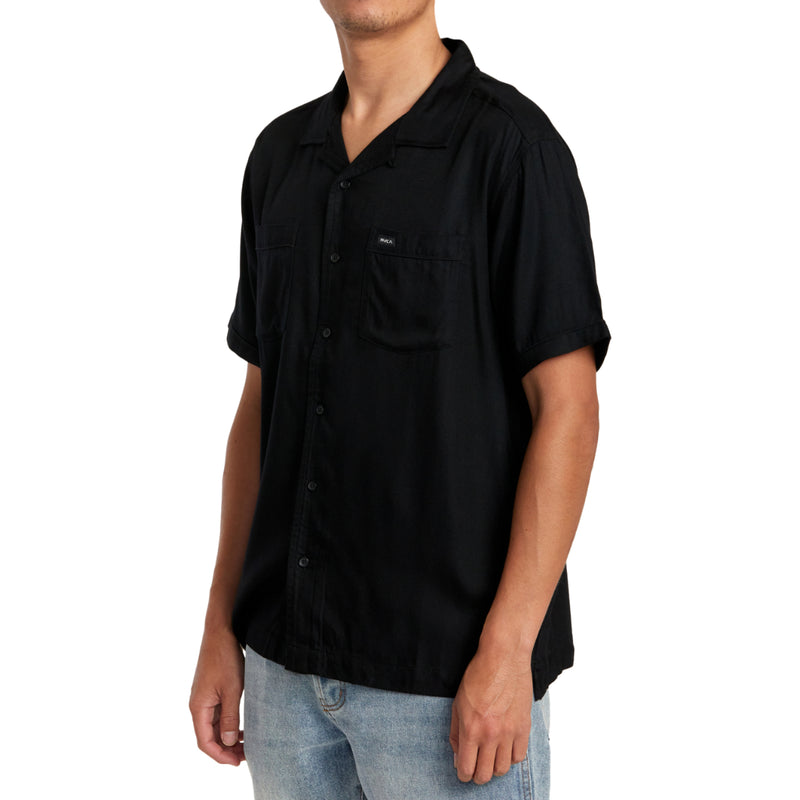 Load image into Gallery viewer, RVCA Neon Dragon Club Short Sleeve Button-Up Shirt
