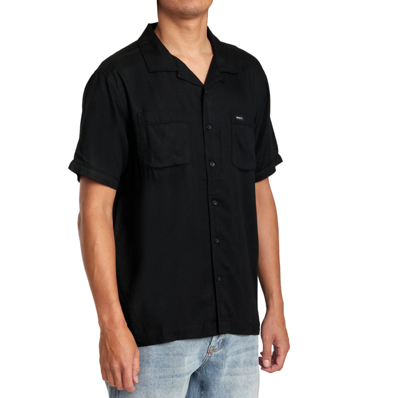 Load image into Gallery viewer, RVCA Neon Dragon Club Short Sleeve Button-Up Shirt
