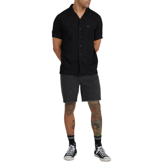 RVCA Neon Dragon Club Short Sleeve Button-Up Shirt