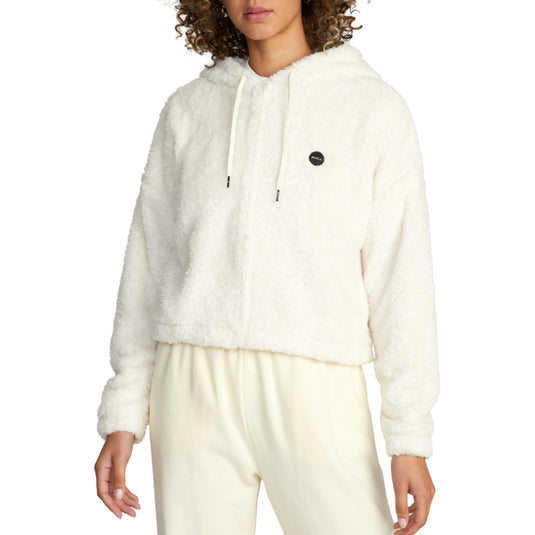 RVCA Women's Fuzzy Zip-Up Hoodie