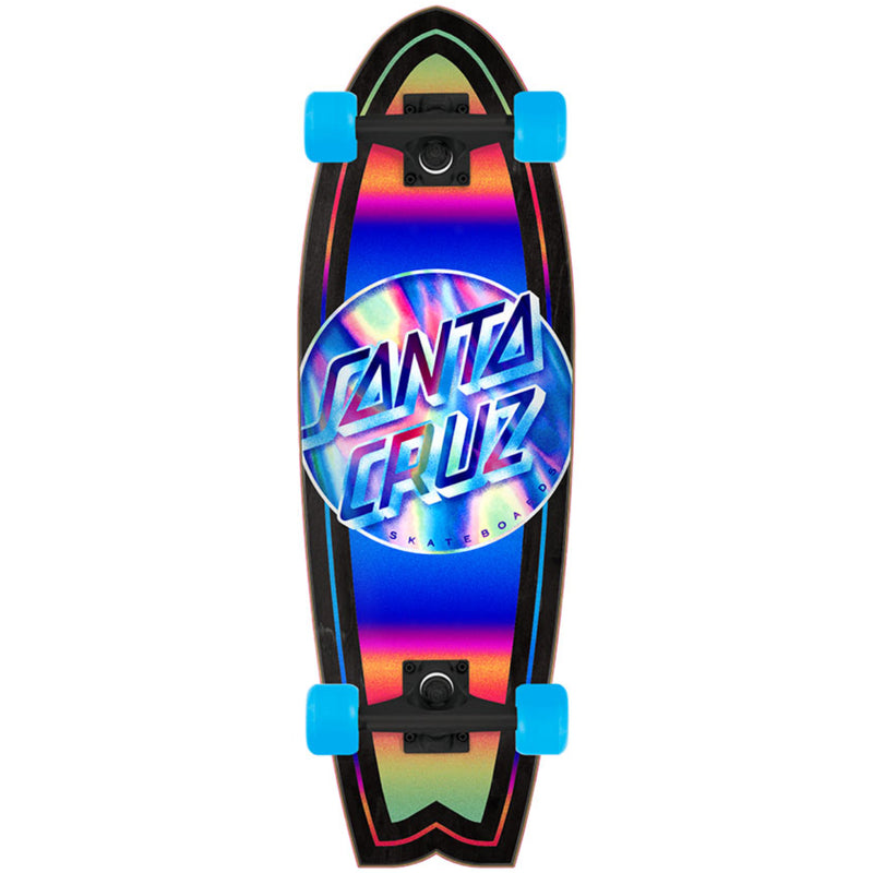 Load image into Gallery viewer, Santa Cruz Iridescent Dot Shark 27.7&quot; Skateboard Complete
