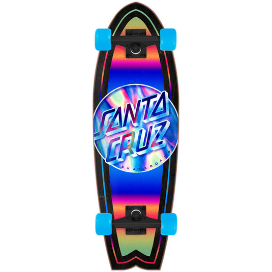 Santa Cruz Iridescent Dot Shark 27.7" Skateboard Complete