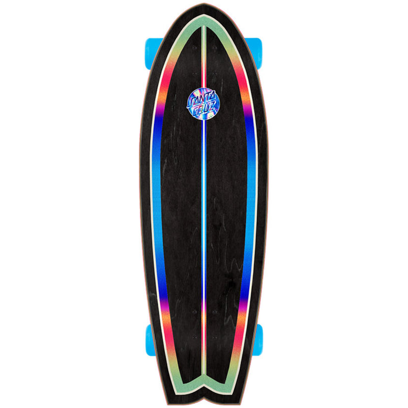 Load image into Gallery viewer, Santa Cruz Iridescent Dot Shark 27.7&quot; Skateboard Complete
