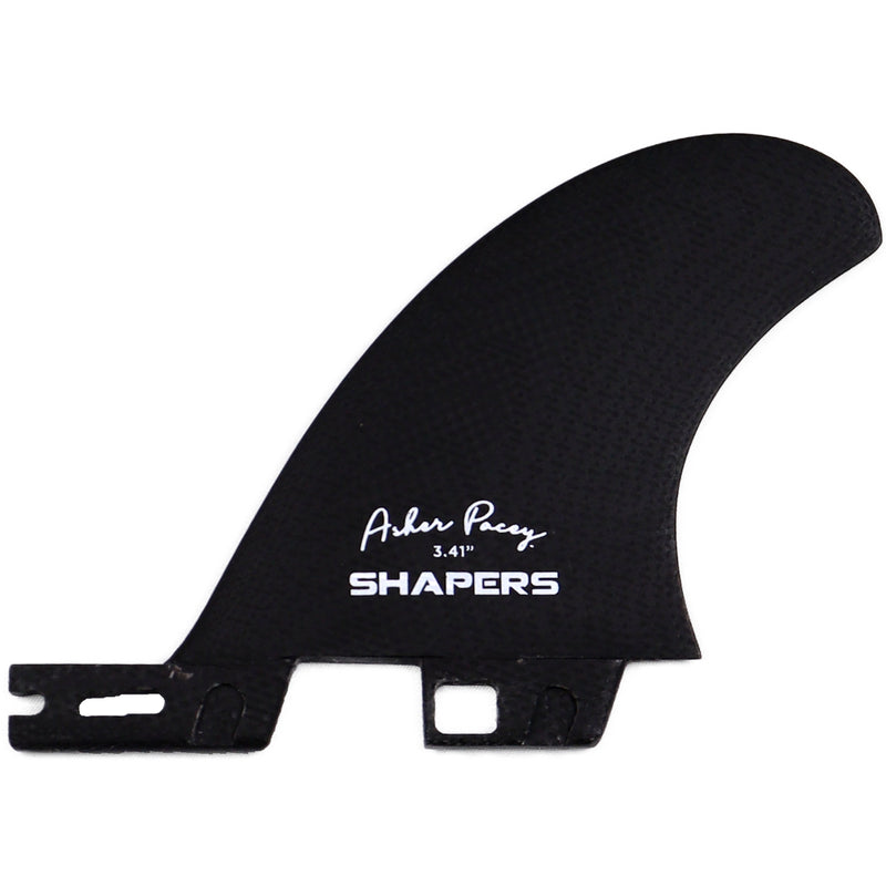 Load image into Gallery viewer, Shapers Asher Pacey FCS II Compatible Twin + 1 Fin Set - 5.59&quot;
