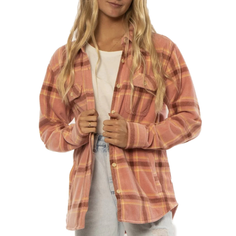 Load image into Gallery viewer, Sisstrevolution Women&#39;s Nights Button Down Flannel
