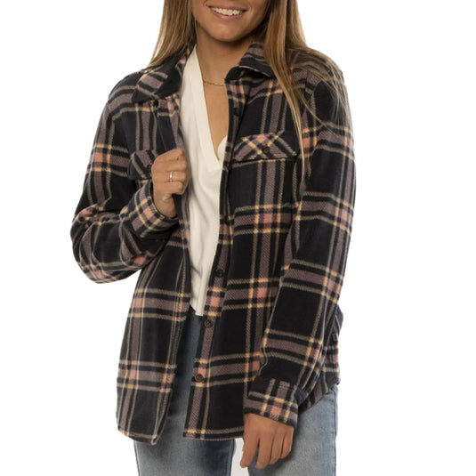 Sisstrevolution Women's Nights Button Down Flannel