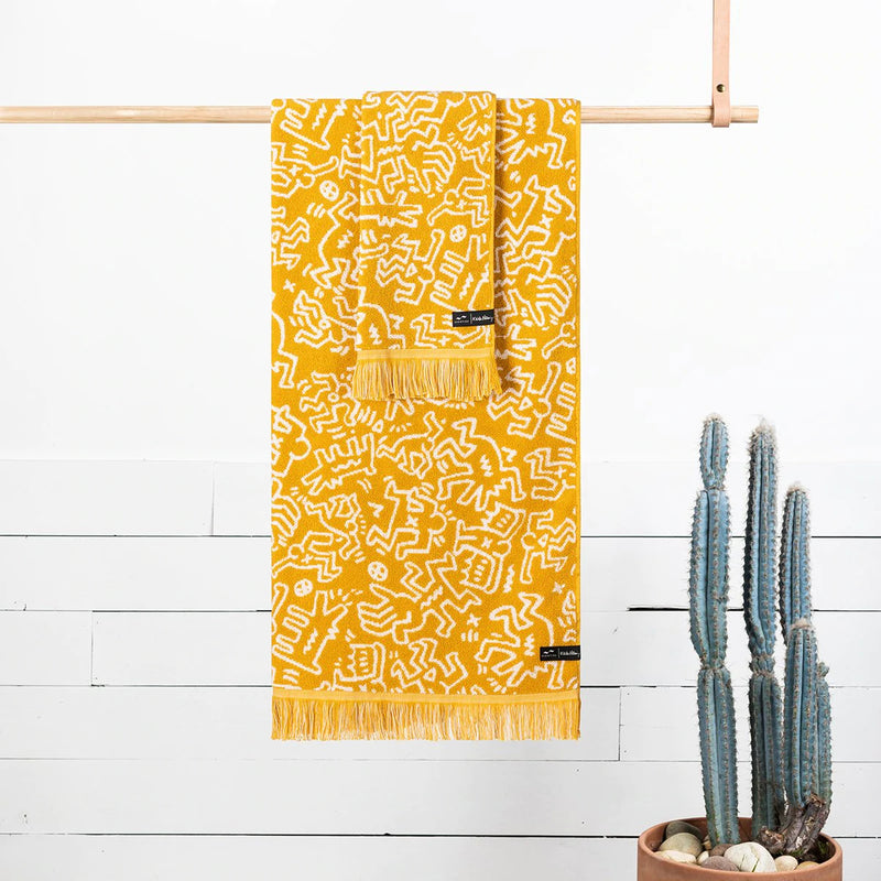 Load image into Gallery viewer, Slowtide Breakers Bath Towel -  Mustard
