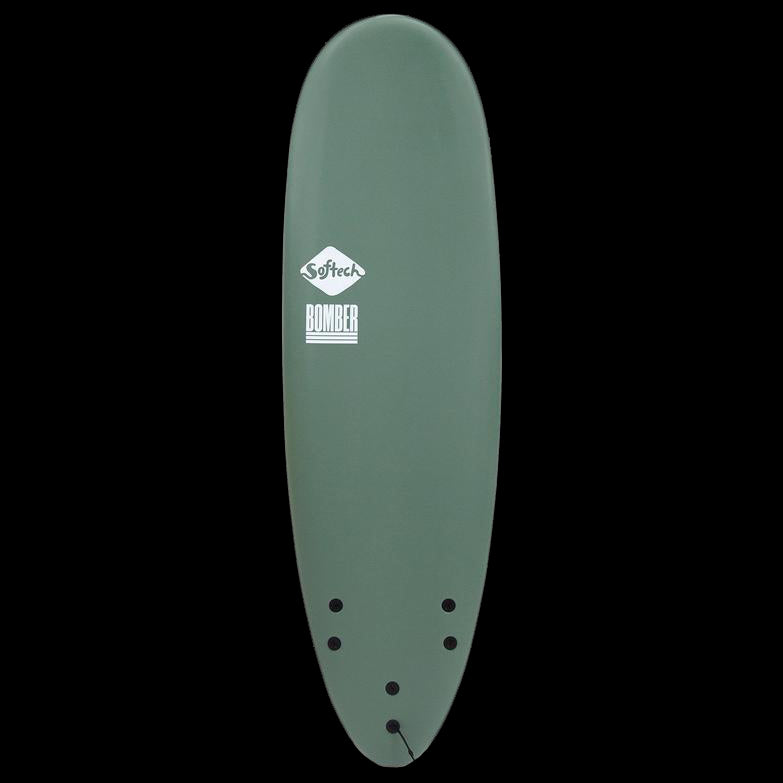 Load image into Gallery viewer, Softech Bomber 6&#39;10 Soft Surfboard - Smoke Green/White - Deck
