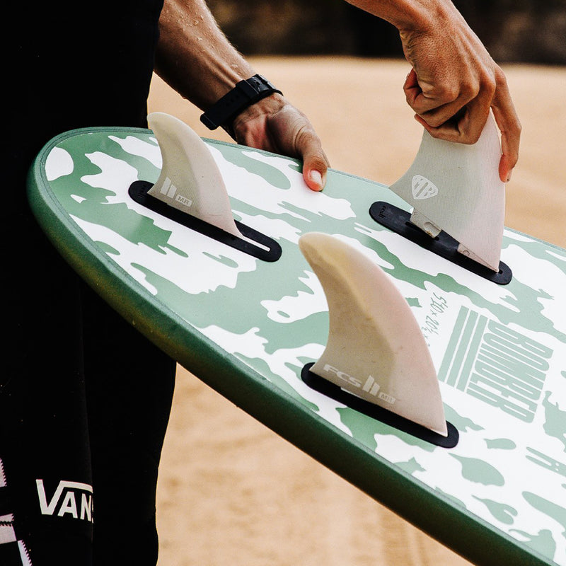 Load image into Gallery viewer, Softech Bomber 6&#39;4 x 21 x 3 Soft Surfboard - Smoke Green/White
