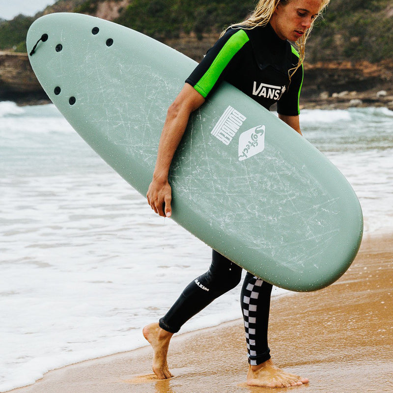 Load image into Gallery viewer, Softech Bomber 6&#39;10 x 21 ½ x 3 Soft Surfboard - Grey/Dusty Red
