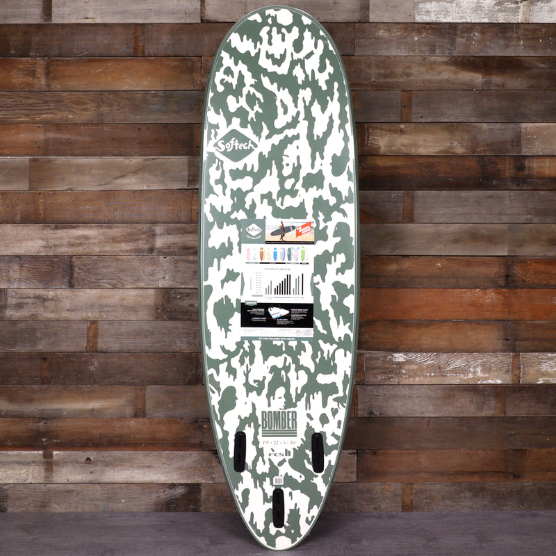 Load image into Gallery viewer, Softech Bomber 6&#39;4 x 21 x 3 Soft Surfboard - Smoke Green/White
