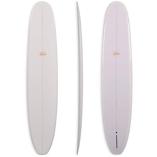 Soleil Series Velvet Hour Thunderbolt Silver Surfboard