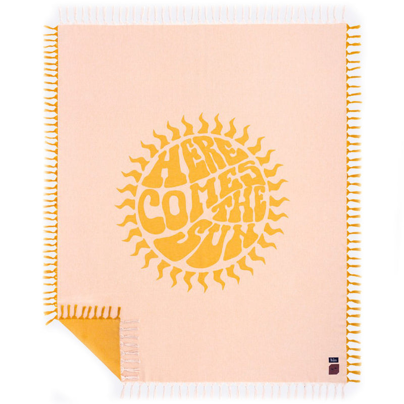 Load image into Gallery viewer, Slowtide Here Comes The Sun Tapestry Throw Blanket
