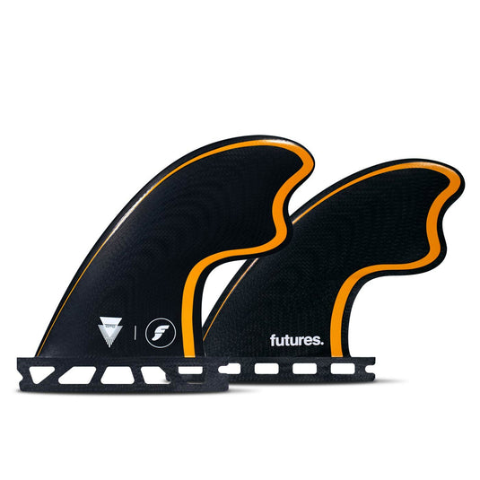 Futures Fins Tomo Quad Fin Set - Black/Orange