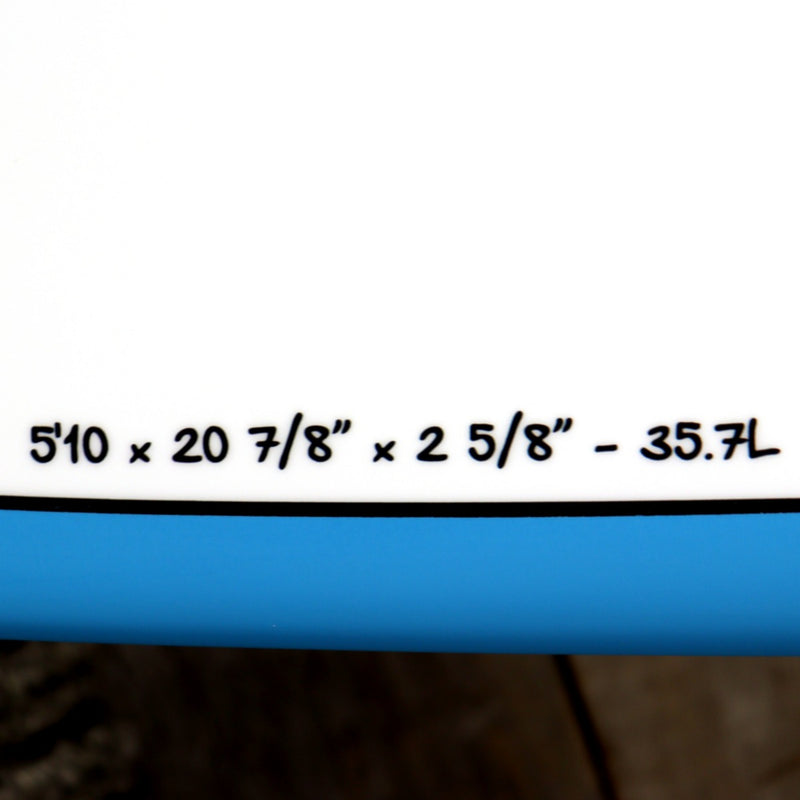 Load image into Gallery viewer, Torq CI Pod Mod 5&#39;10 x 20 ⅞ x 2 ⅝ Surfboard - White/Blue
