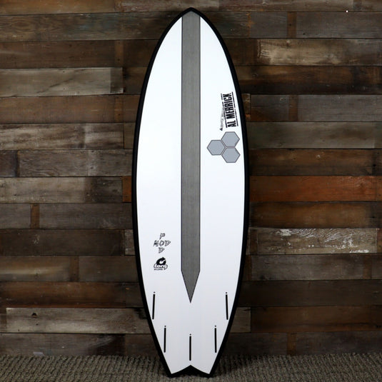 Torq CI Pod Mod 5'6 x 20 ⅜ x 2 ½ Surfboard - White/Black