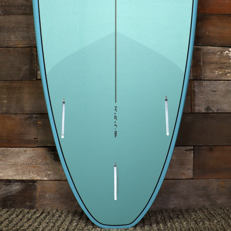 Load image into Gallery viewer, Torq Mod Fun V+ TET 7&#39;4 x 22 x 3 Surfboard - Pewter Blue • DAMAGED
